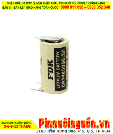 FDK CR14250SE; Pin nuôi nguồn PLC FDK CR14250SE 1/2AA 850mAh chính hãng, Xuất xứ NHẬT