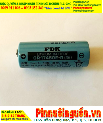 FDK CR17450E-R, Pin nuôi nguồn PLC FDK CR17450E-R lithium 3v 2400mAh chính hãng, Xuất xứ Nhật