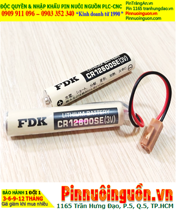 FDK CR12600SE; Pin nuôi nguồn FDK CR12600SE lithium 3v 1450mAh chính hãng, Xuất xứ Nhật