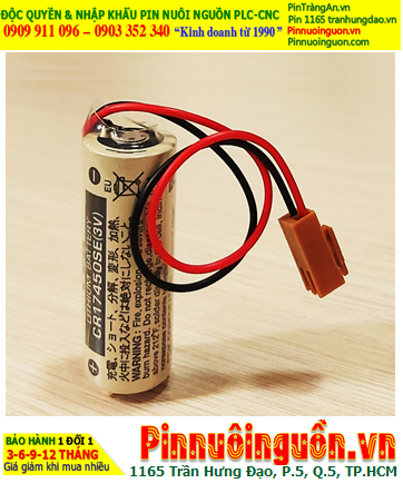 Sanyo CR17450SE; Pin nuôi nguồn PLC Sanyo CR17450SE  2500mAh lithium 3v, Xuất xứ NHẬT