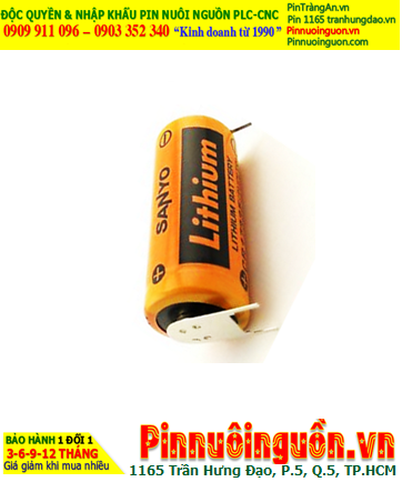 Sanyo CR17335SE; Pin nuôi nguồn Sanyo CR17335SE lithium 3v 2/3A 1800mAh _Xuất xứ Nhật