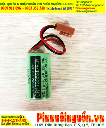 Sanyo CR17335SE-R; Pin nuôi nguồn Sanyo CR17335SE-R lithium 3v 2/3A 1800mAh _Xuất xứ Nhật