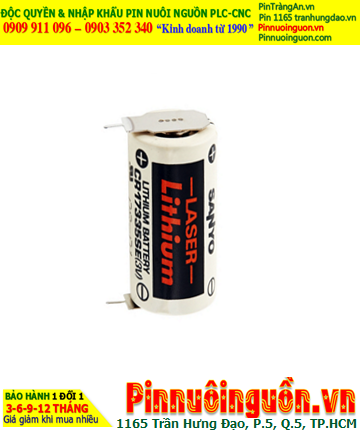 Sanyo CR17335SE; Pin nuôi nguồn Sanyo CR17335SE lithium 3v 2/3A 1800mAh, Xuất xứ Nhật