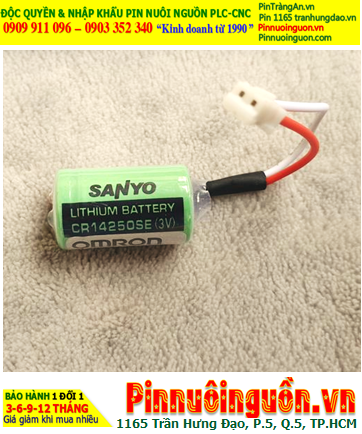 Sanyo CR14250SE; Pin nuôi nguồn PLC Sanyo CR14250SE lithium 3v 1/2AA 850mAh _Made in Japan