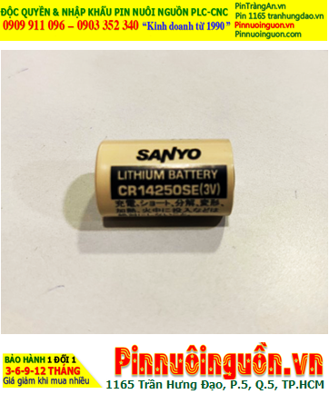 Sanyo CR14250SE; Pin nuôi nguồn Sanyo CR14250SE lithium 3v 1/2AA 850mAh, Xuất xứ NHẬT