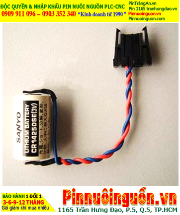 Sanyo CR14250SE (Zắc Allen); Pin nuôi nguồn Sanyo CR14250SE lithium 3v 1/2AA 850mAh, Xuất xứ NHẬT