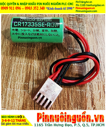 Sanyo CR17335SE-R; Pin nuôi nguồn Sanyo CR17335SE-R lithium 3v 2/3A 1800mAh _Xuất xứ Nhật