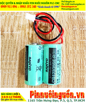 Sanyo 2CR17335SE-R (2 viên thép đôi) Pin nuôi nguồn 2CR17335SE-R lithium 6v 1800mAh, Xuất xứ Nhật