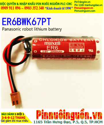 MAXELL ER6BWK67PT Pin nuôi nguồn Lithium Thionyl Chloride 3.6v AA1800mAh chính hãng