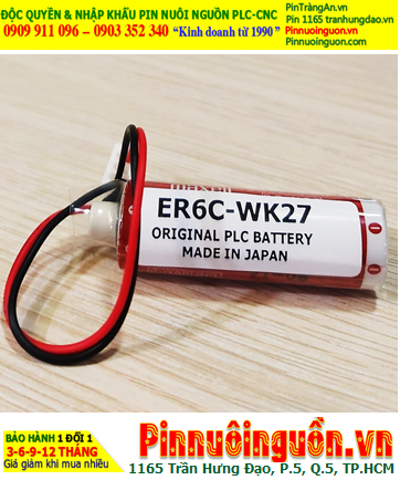 Maxell ER6C-W27K Pin nuôi nguồn Maxell ER6C W27K Lithium Thionyl Chloride  3.6v AA 1800mAh chính hãng