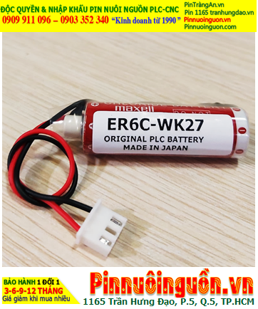 Pin Maxell ER6C W27K; Pin nuôi nguồn Maxell ER6C W27K lithium 3.6v AA 1800mAh _Xuất xứ Nhật