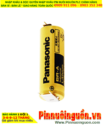 Panasonic BR-A (chân thép hàn); Pin nuôi nguồn PLC Panasonic BR-A A 1800mAh, Xuất xứ NHẬT