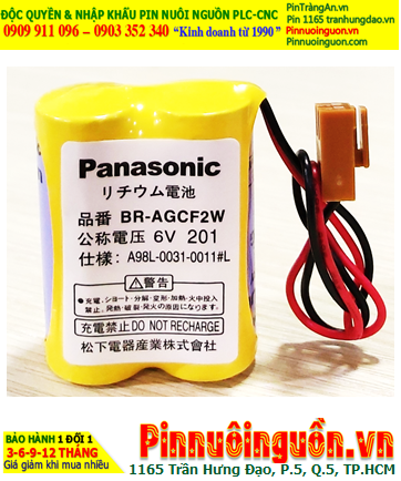 Panasonic BR-AGCF2W (Bộ 2 viên) Pin nuôi nguồn BR-AGCF2W lithium 6v 2200mAh, Xuất xứ Nhật