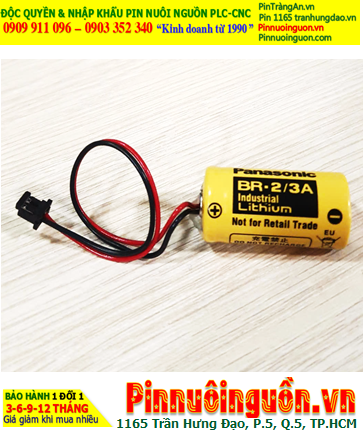 Panasonic BR-2/3A; Pin nuôi nguồn Panasonic BR-2/3A lithium 3v 2/3A 1200mAh chính hãng, Xuất xứ Nhật