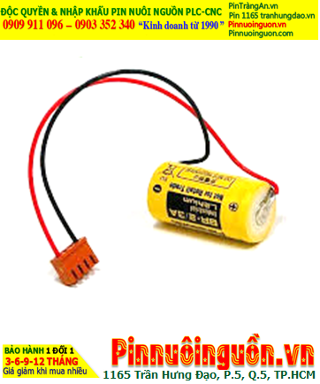 FANUC A007; Pin nuôi nguồn FANUC A007 lithium 3.0v 2/3A 1200mAh chính hãng, Xuất xứ Nhật