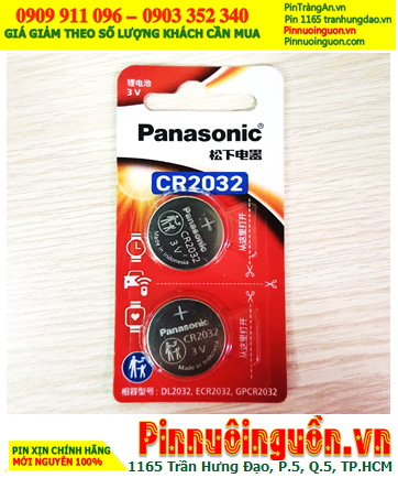 Panasonic CR2032CW/2B; Pin 3v Lithium Panasonic CR-2032CW/2B (vỉ 2viên)