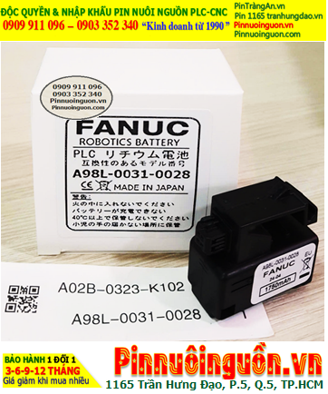 FANUC A98L-0031-0028; Pin nuôi nguồn FANUC A98L-0031-0028 chính hãng, Xuất xứ NHẬT