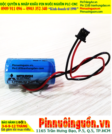 Mitsubishi CR17335SE-R; Pin nuôi nguồn Mitsubishi CR17335SE-R lithium 3.6v 2/3A 1800mAh, Xuất xứ Nhật