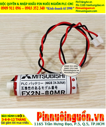 Mitsubishi FX2N-80MR, Pin nuôi nguồn Mitsubishi FX2N-80MR lithium 3.6v 1800mAh (Xuất xứ Nhật)