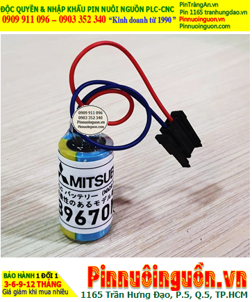 Mitsubishi B9670MC; Pin nuôi nguồn Mitsubishi B9670MC lithium 3.6v 1800mAh, Xuất xứ Nhật