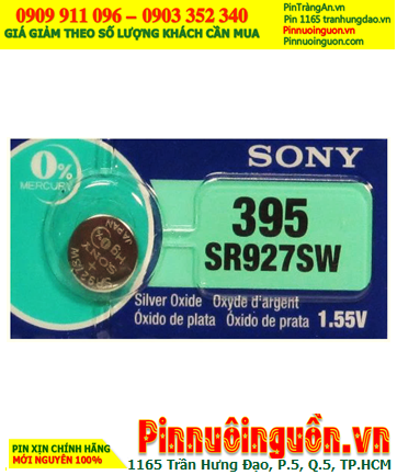 Sony SR927SW _Pin 395; Pin đồng hồ Sony SR927SW _Pin 395 silver oxide 1.55v