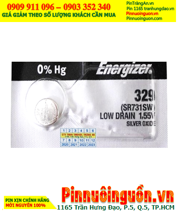 Energizer SR731SW _Pin 329; Pin đồng hồ 1.55v Silver Oxide Energizer SR731SW