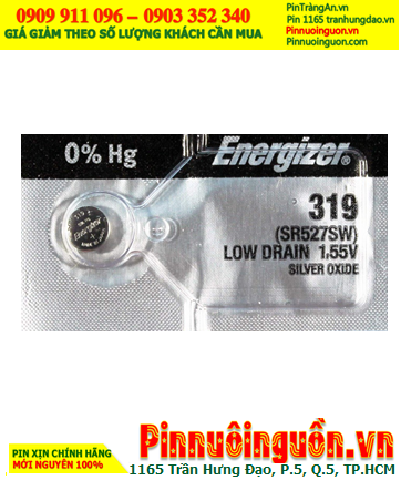 PIn SR527SW _Pin 319; Pin đồng hồ Energizer 319,SR527SW Silver Oxide 1.55v |HẾT HÀNG