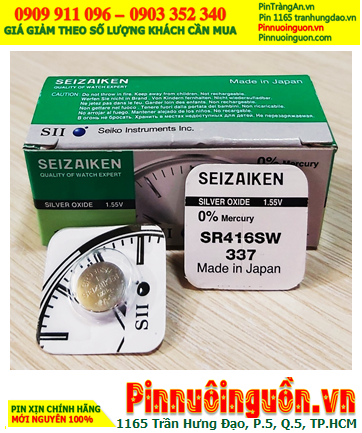 Seizaiken SR416SW, Pin đồng hồ 1.55v Seizaiken SR416SW Pin 337 (Xuất xứ Nhật)