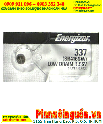 Energizer SR416SW _Pin 337; Pin đồng hồ 1.55v Silver Oxide Energizer SR416SW _Pin 337