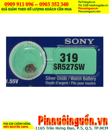 Sony SR527SW _Pin 319 ; Pin đồng hồ Silver Oxide 1.55v Sony SR527SW _Pin 319