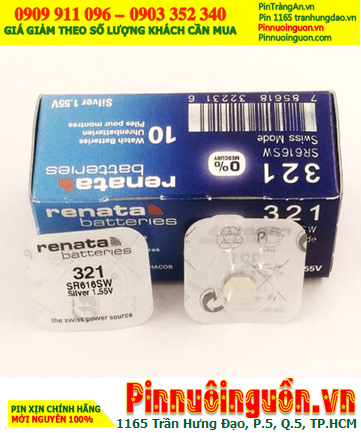 Renata 321 _Pin SR616SW; Pin đồng hồ 1.55v Silver Oxide Renata 321 _Pin SR616SW