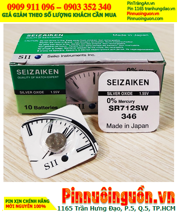 Seizaiken SR712SW, Pin đồng hồ 1.55v Seizaiken SR712SW Pin 346 (Xuất xứ Nhật)