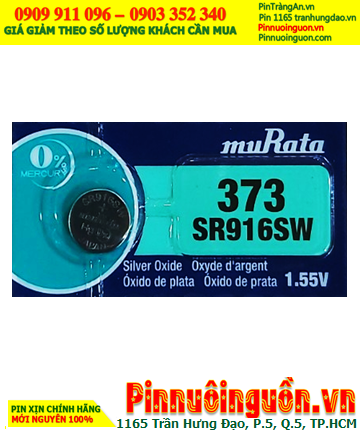 MuRata SR916SW _Pin 379; Pin đồng hồ 1.55v Silver Oxide MuRata SR916SW _Pin 373