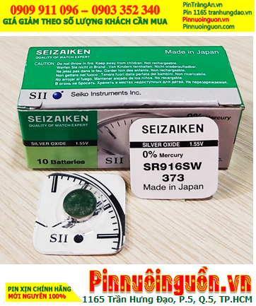 Seizaiken SR916SW, Pin đồng hồ 1.55v Seizaiken SR916SW Pin 373 (Xuất xứ Nhật)