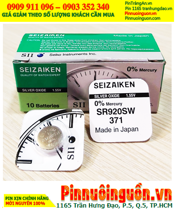 Seizaiken SR920SW, Pin đồng hồ 1.55v Seizaiken SR920SW Pin 371 (Xuất xứ Nhật)