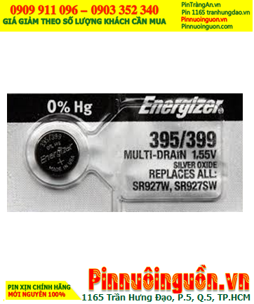 Energizer SR927SW _Pin 395; Pin đồng hồ 1.55v Silver Oxide Energizer SR927SW