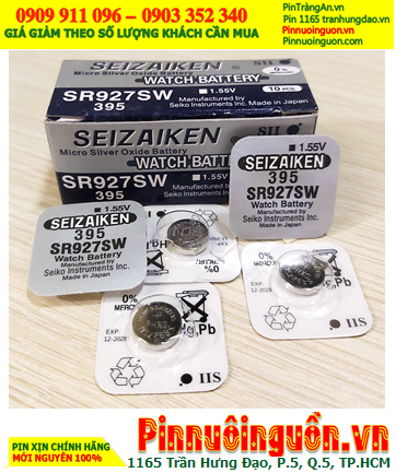 Seizaiken SR927SW, Pin đồng hồ 1.55v Seizaiken SR927SW Pin 395 (Xuất xứ Nhật)