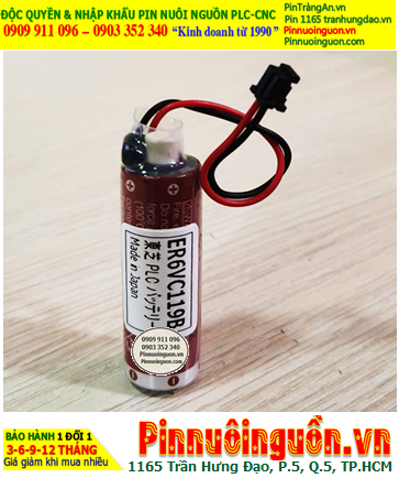 Maxell ER6C (ER6VC119B); Pin nuôi nguồn PLC Maxell ER6C 3.6v AA1800mAh Lithium Thionyl Chloride