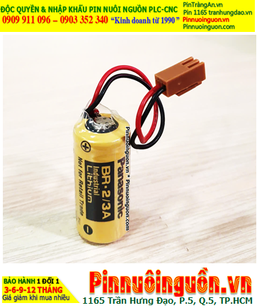 Panasonic BR-2/3A; Pin nuôi nguồn Panasonic BR-2/3A lithium 3v 2/3A 1200mAh chính hãng, Xuất xứ Nhật