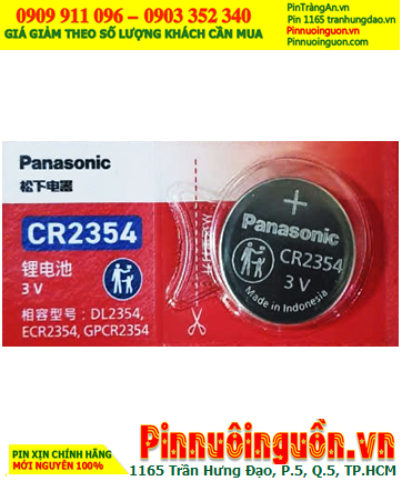 Panasonic CR2354; Pin 3v lithium Panasonic CR2354 chính hãng  (Xuất xứ Indonesia) /Loại vỉ giấy