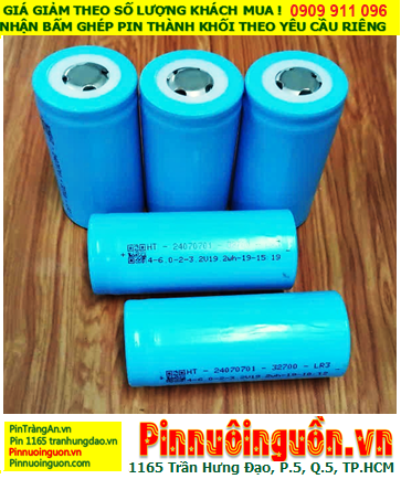 LifeP04-HT32700-6000mAh, Pin sắt 3.2v LifeP04-HT32700-6000mAh /Dòng xả liên tục 5C, Nội trở 6-6.8mΩ