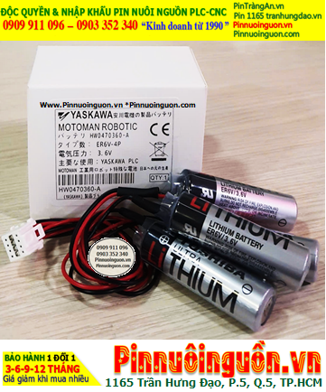 Yaskawa HW0470360-B; Pin Yaskawa Motoman HW0470360-B  AA 8000mAh 3.6v (Xuất xứ Nhật)