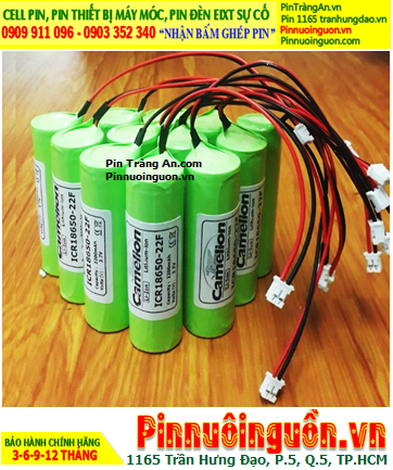 Camelion ICR18650; Pin sạc 18650 lithium 3.7v Camelion ICR18650 2200mAh (Loại có GẮN ZẮC)