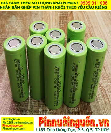 LISEN LR18650LA, Pin sạc 18650 lithium Li-ion 3.7v LISEN LS LR18650 2000mAh /Vỏ màu xanh (Discharge 10A)