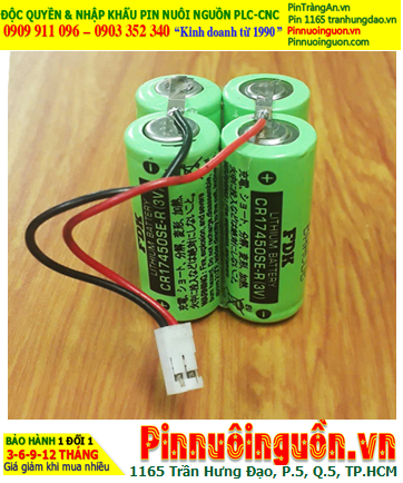 FDK 4CR17450SE-R (Bộ 4viên); Pin nuôi nguồn FDK 4CR17450SE-R lithium 6v 5000mAh, Xuất xứ NHẬT