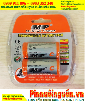 MP HR14, C3500MAH ( C 3500mAh Rechargeable 1.2v Battery) _Blister 02 units