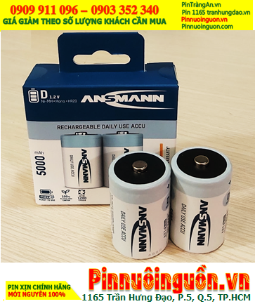 Ansman D5000mAh HR20 1.2v Rechargeable Batetery _Blister 02units | in stock