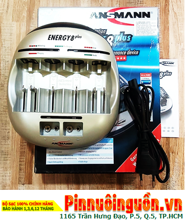 ANSMAN Energy 8Plus with 08 Channels for charging 01 to 08 Batteries AA-AAA-C-D-9V