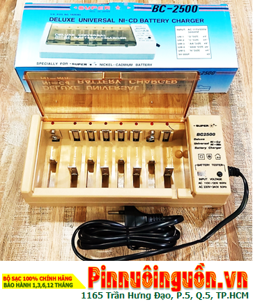 Super BC-2500 Charger with 08 Channels for 01 to 06 Batteries AA-AAA-C-D-9V