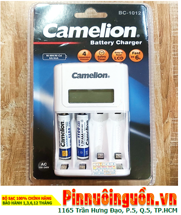 Battery Charger 06hours Camelion BC-1012(2NH-AAA1100LBP2), including 02 Camelion AAA1100mAh 1.2v Batteries